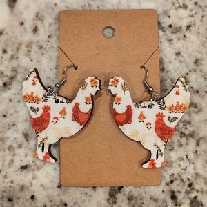 Chicken Earrings